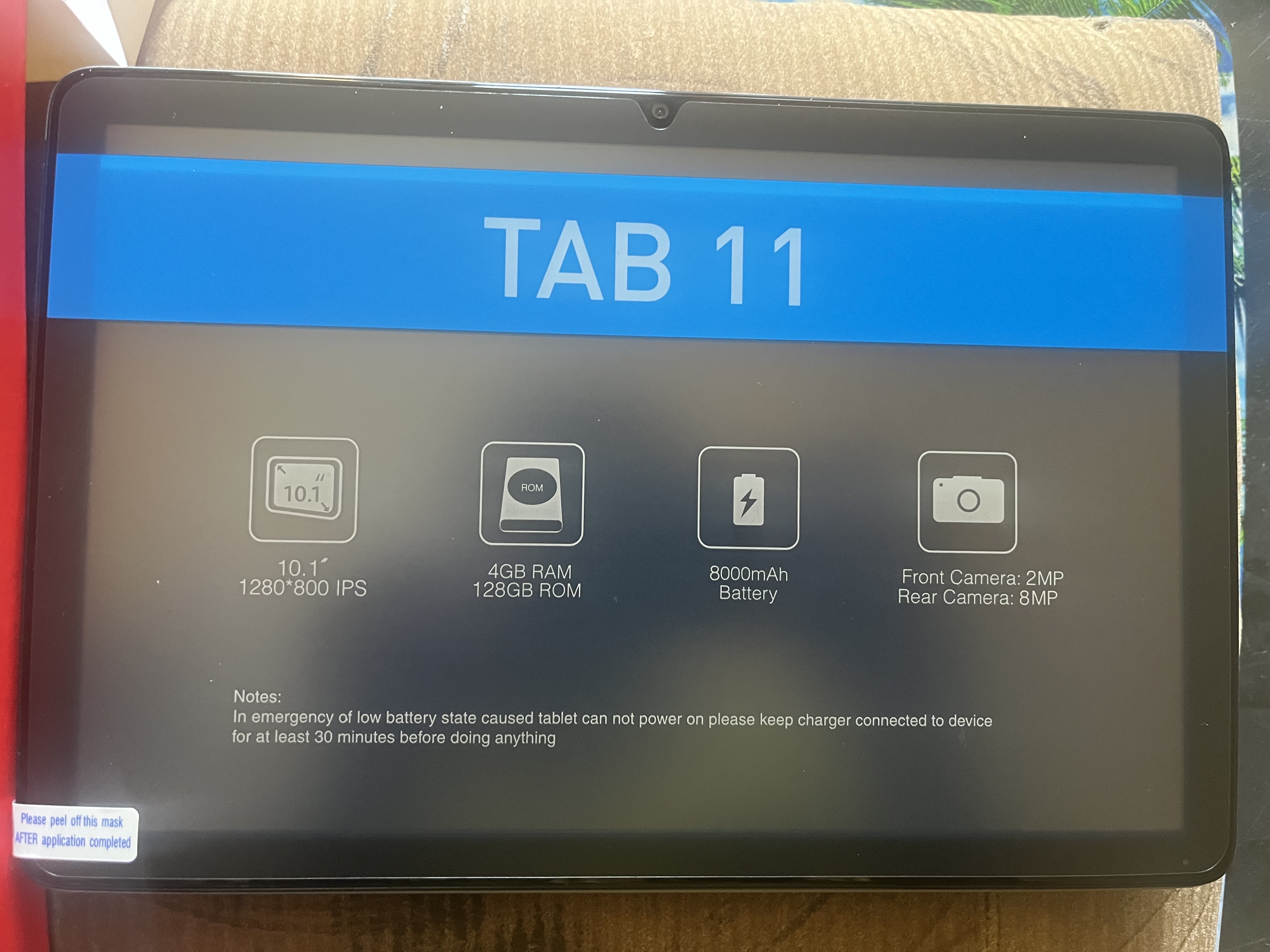 TAB 11 Android Tablet 10.1" 4GB RAM 128GB ROM + Keyboard