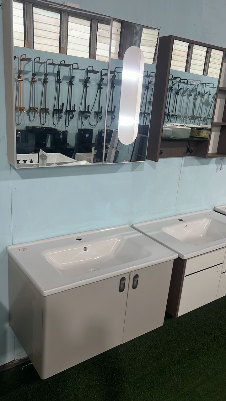 Complete Led cabinet basin with mirror _Wash hand basin