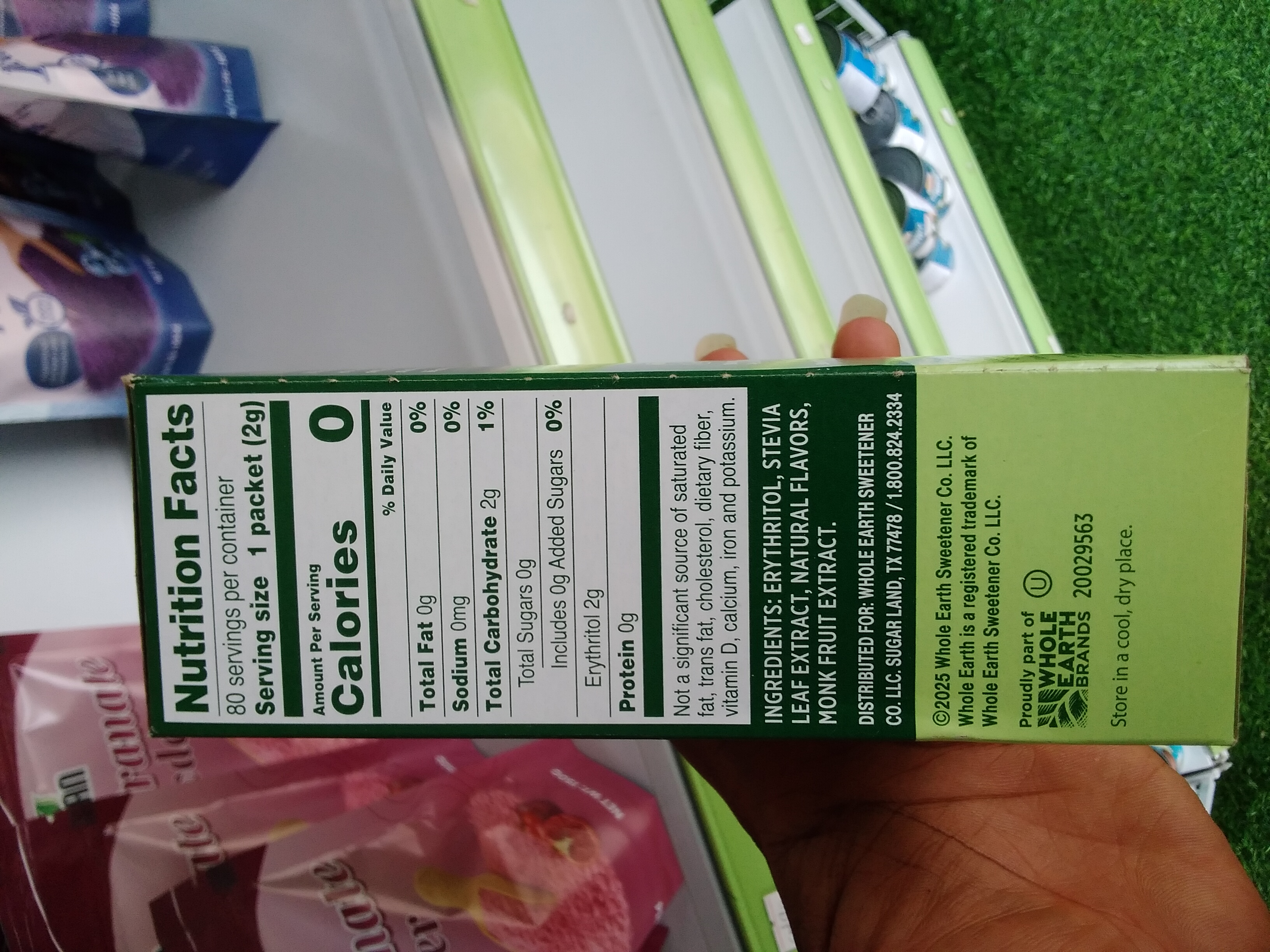 Whole Earth Stevia &amp; Monk Fruit Sweetener, 80 Packets