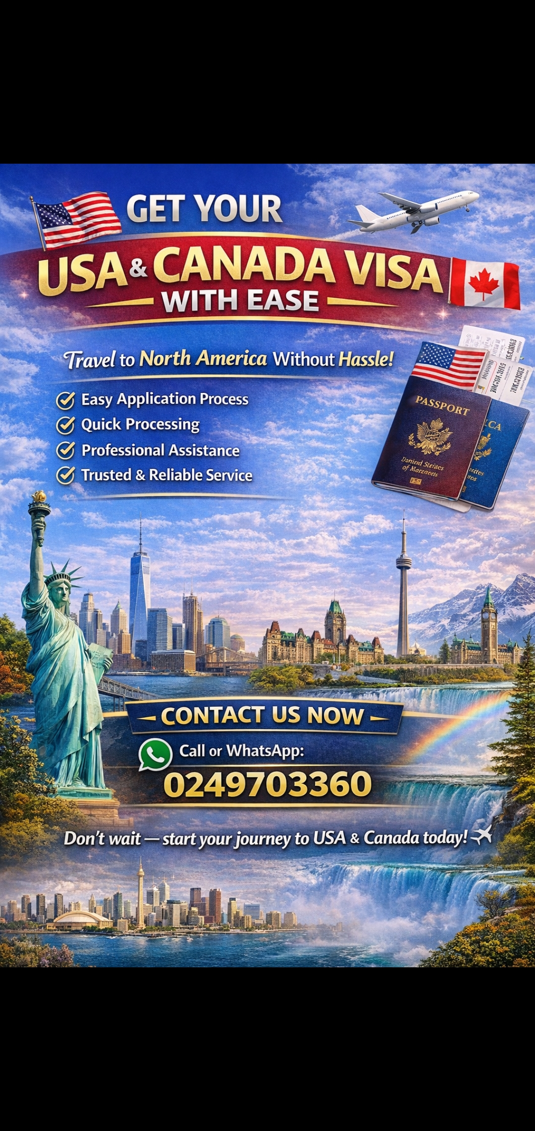 travel to USA or Canada