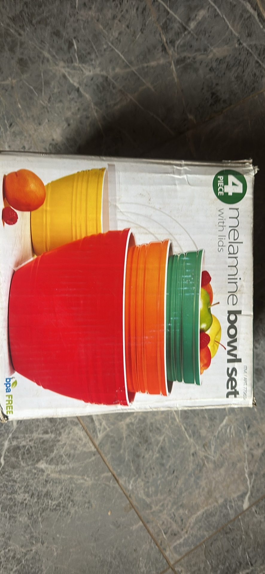 Vibrant 4-Piece Melamine Bowl Set with Lids, BPA Free