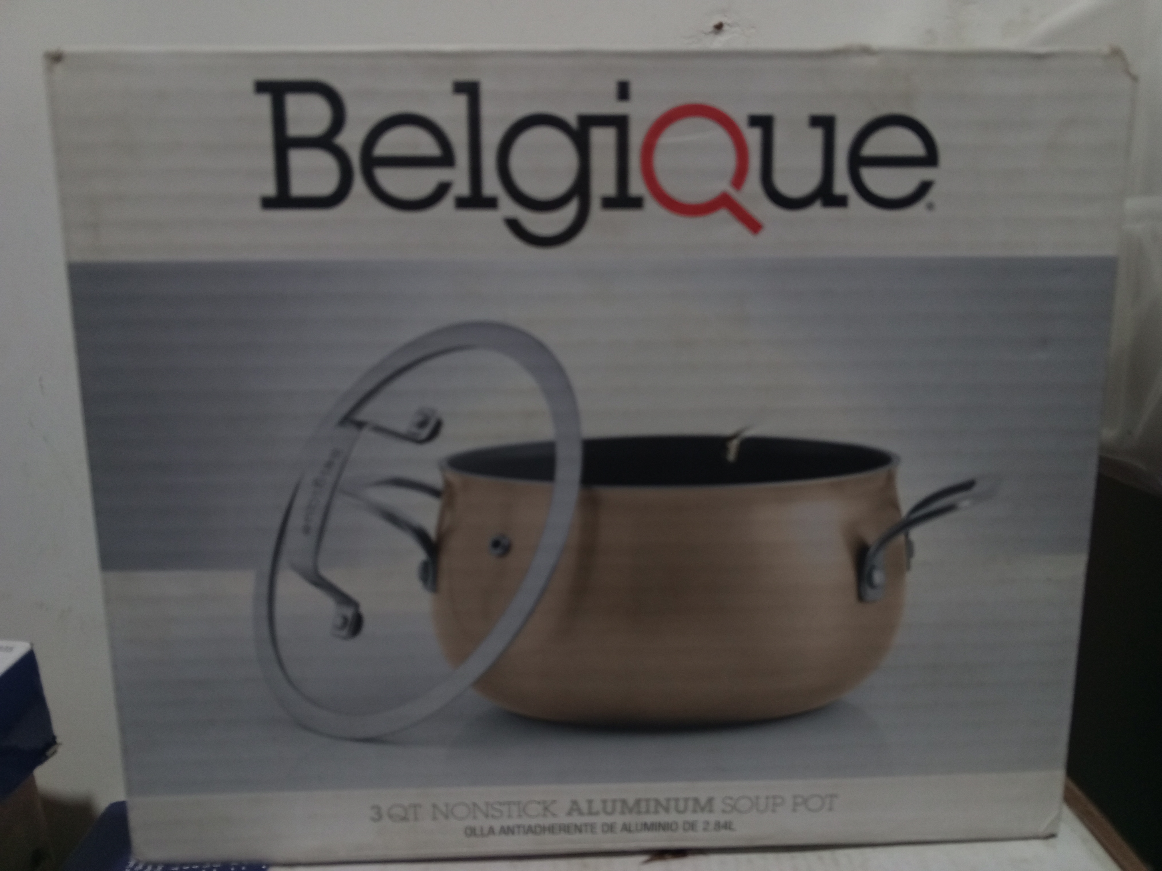 Belgique 3QT Nonstick Aluminum Soup Pot | Glass Lid | New!
