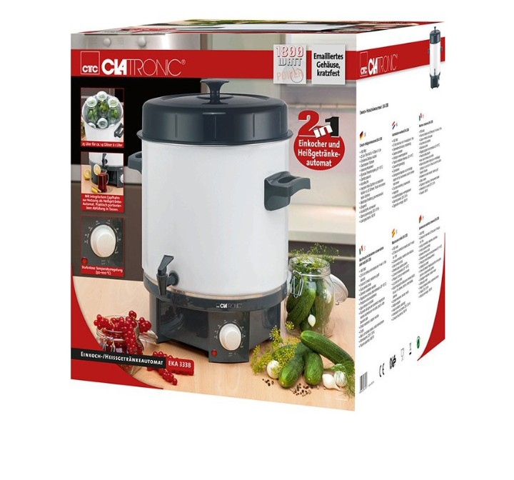 CLATRONIC EKA 3338 2-in-1 Canning &amp; Hot Drink Dispenser 25L
