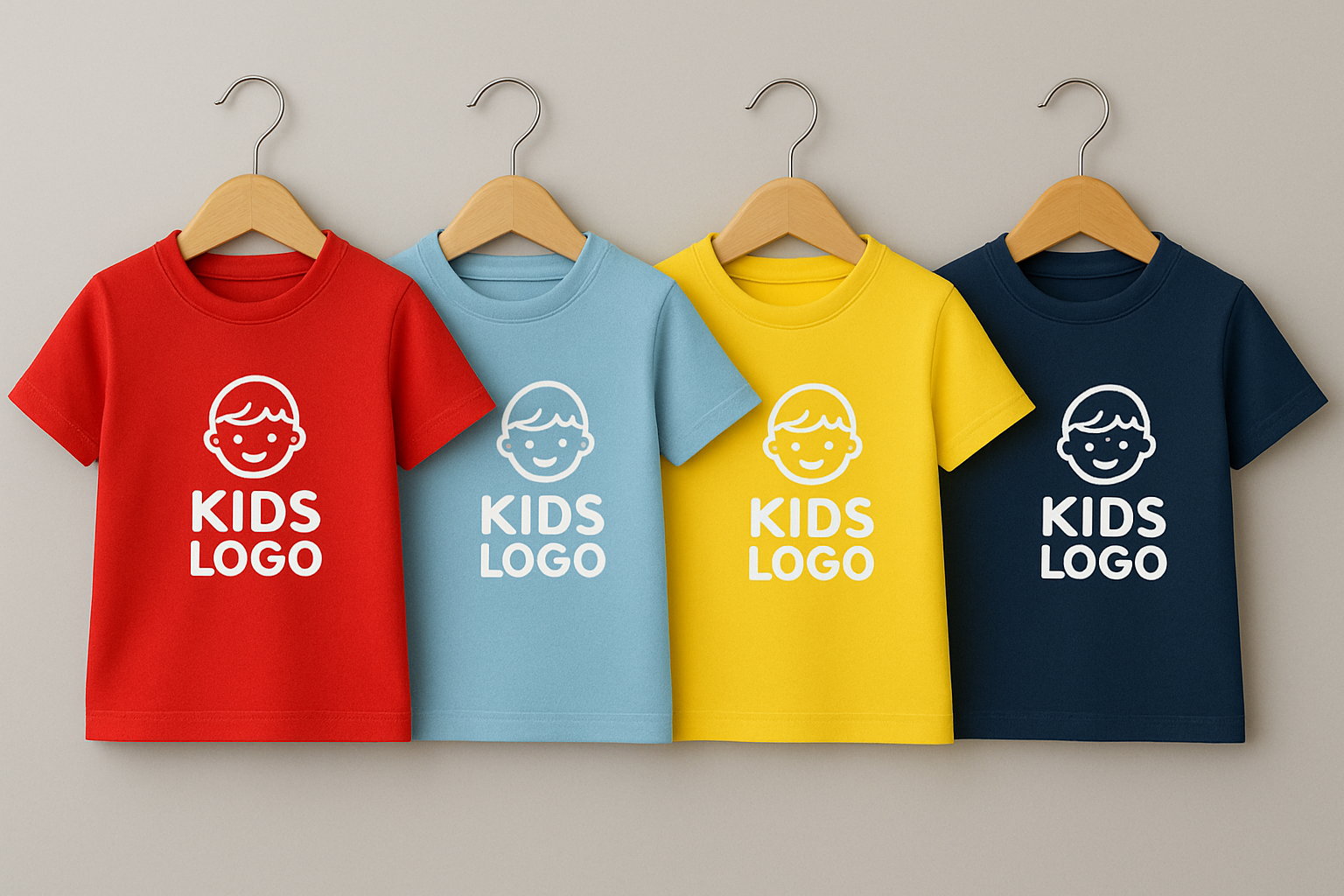 Kids T-Shirts, Solid Colour