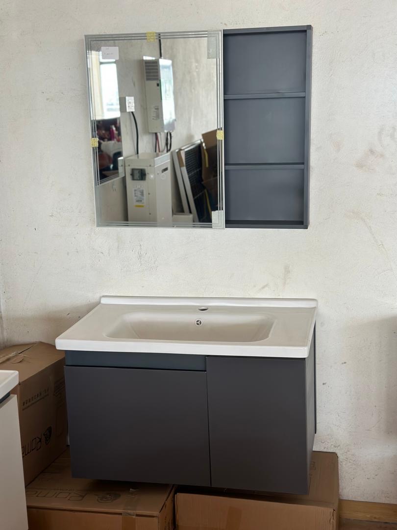 Deep-Grey cabinet basin complete 60cm