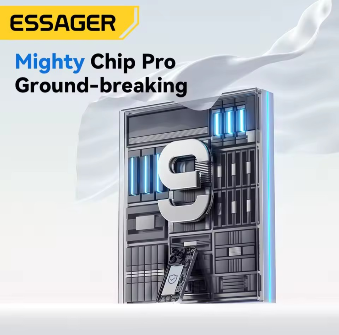 ESSAGER Mini 30W Type C Charger PD QC3.0 Fast Type C Charger Travel Adapter, Black.