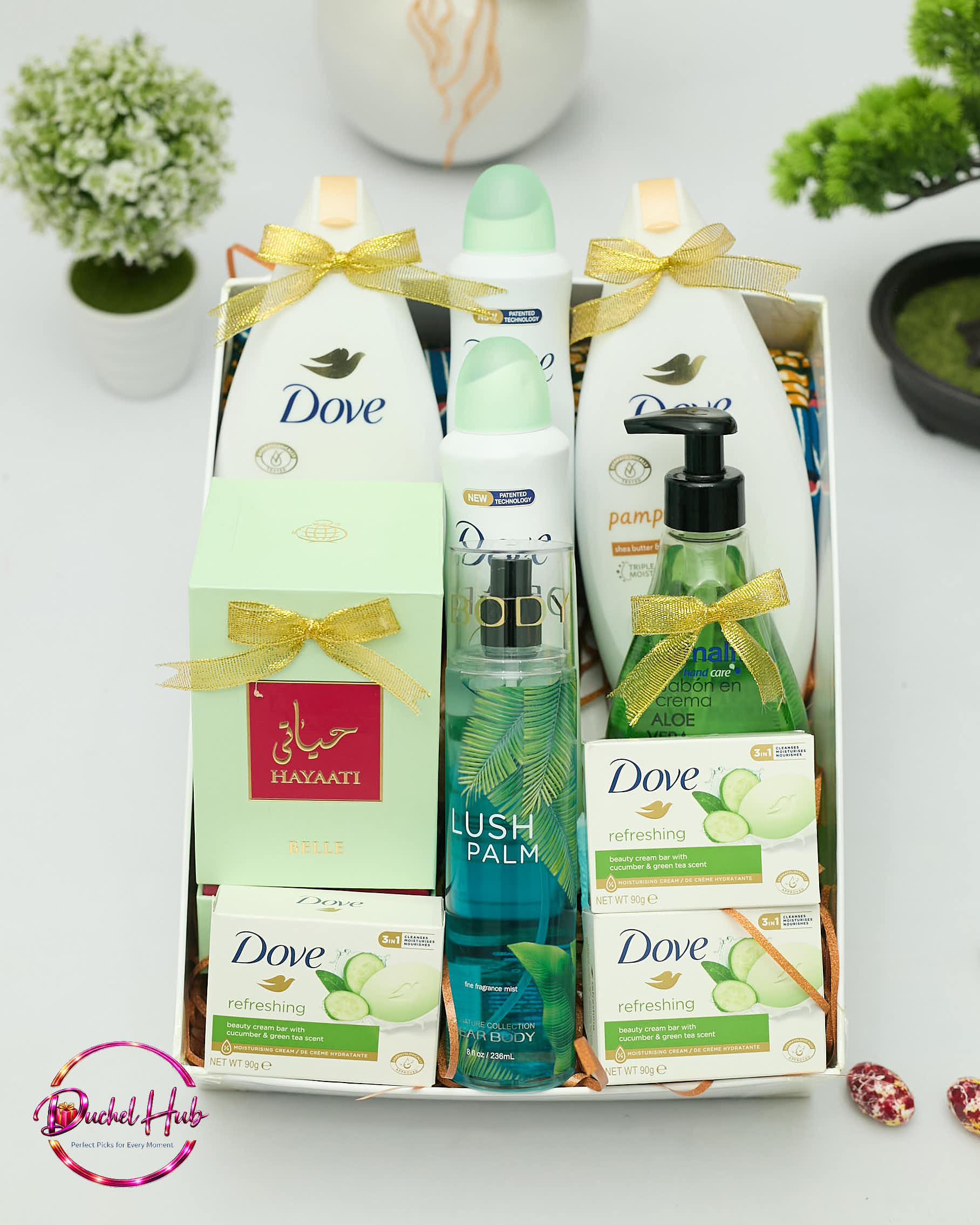 Luxurious Dove &amp; Beauty Pamper Gift Set - Self-Care Hamper