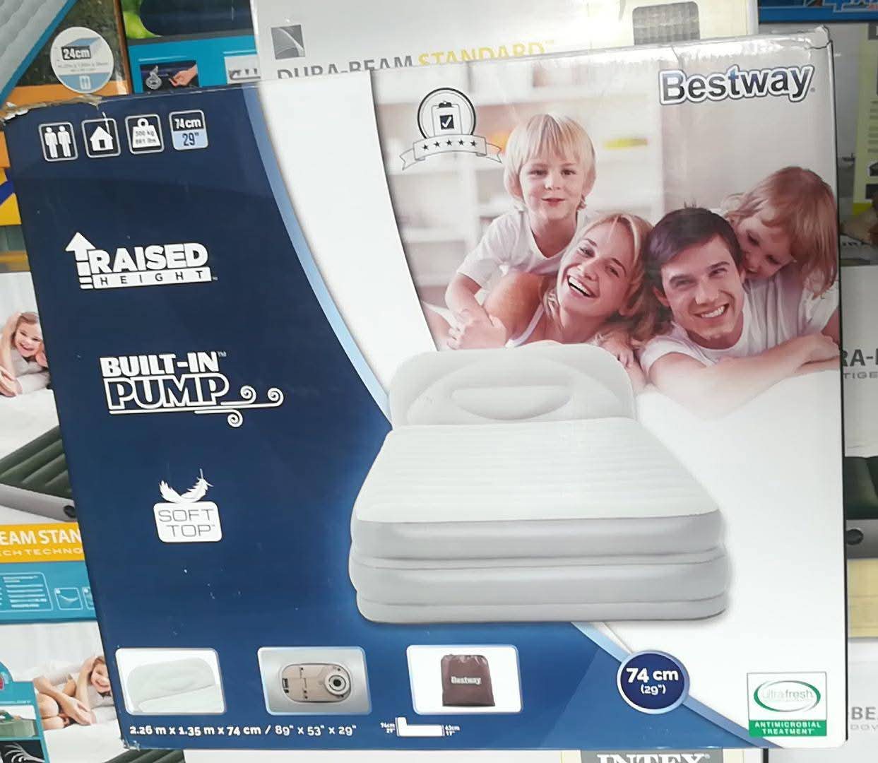pumping mattress with headboard