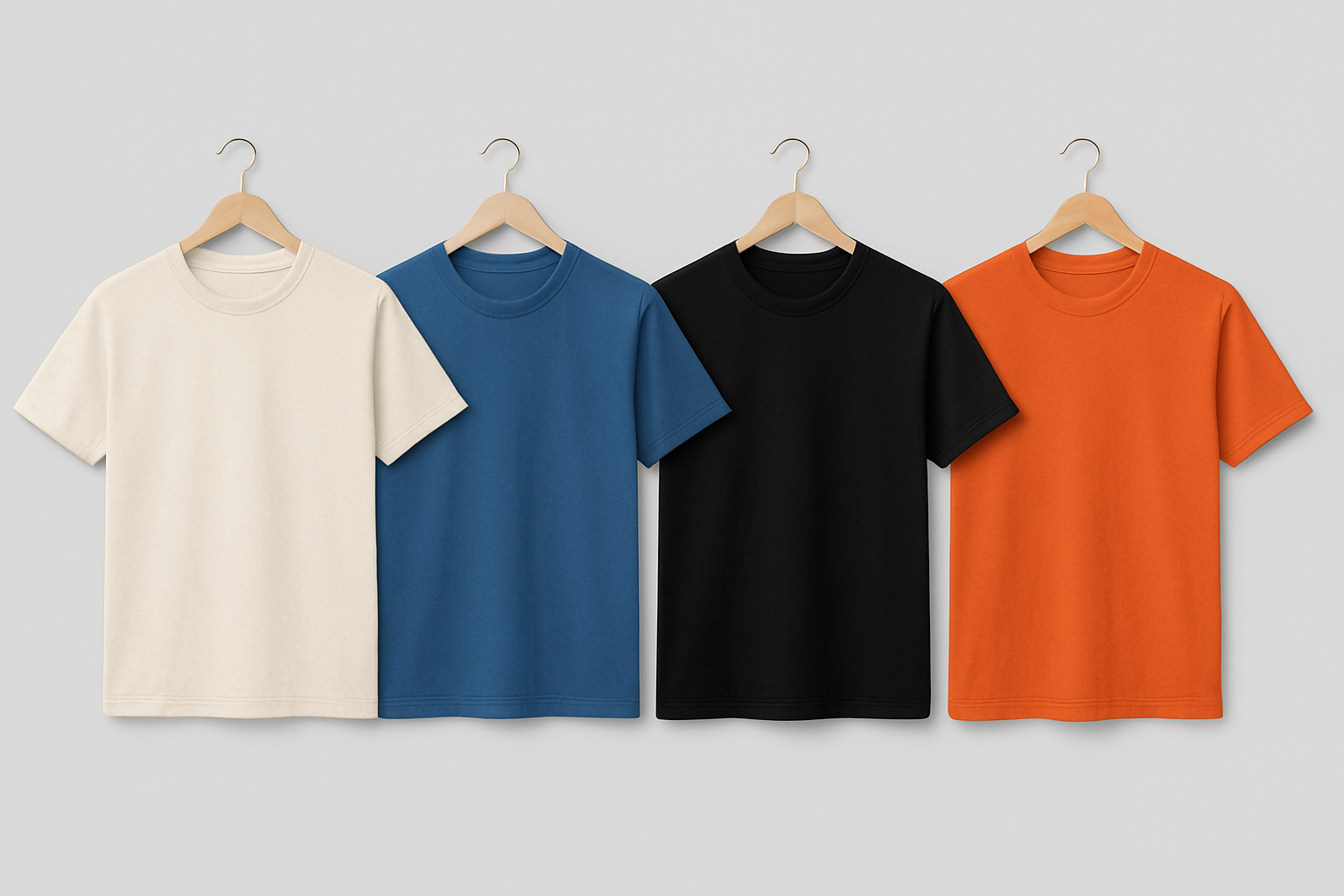 T-Shirt, Solid Colour