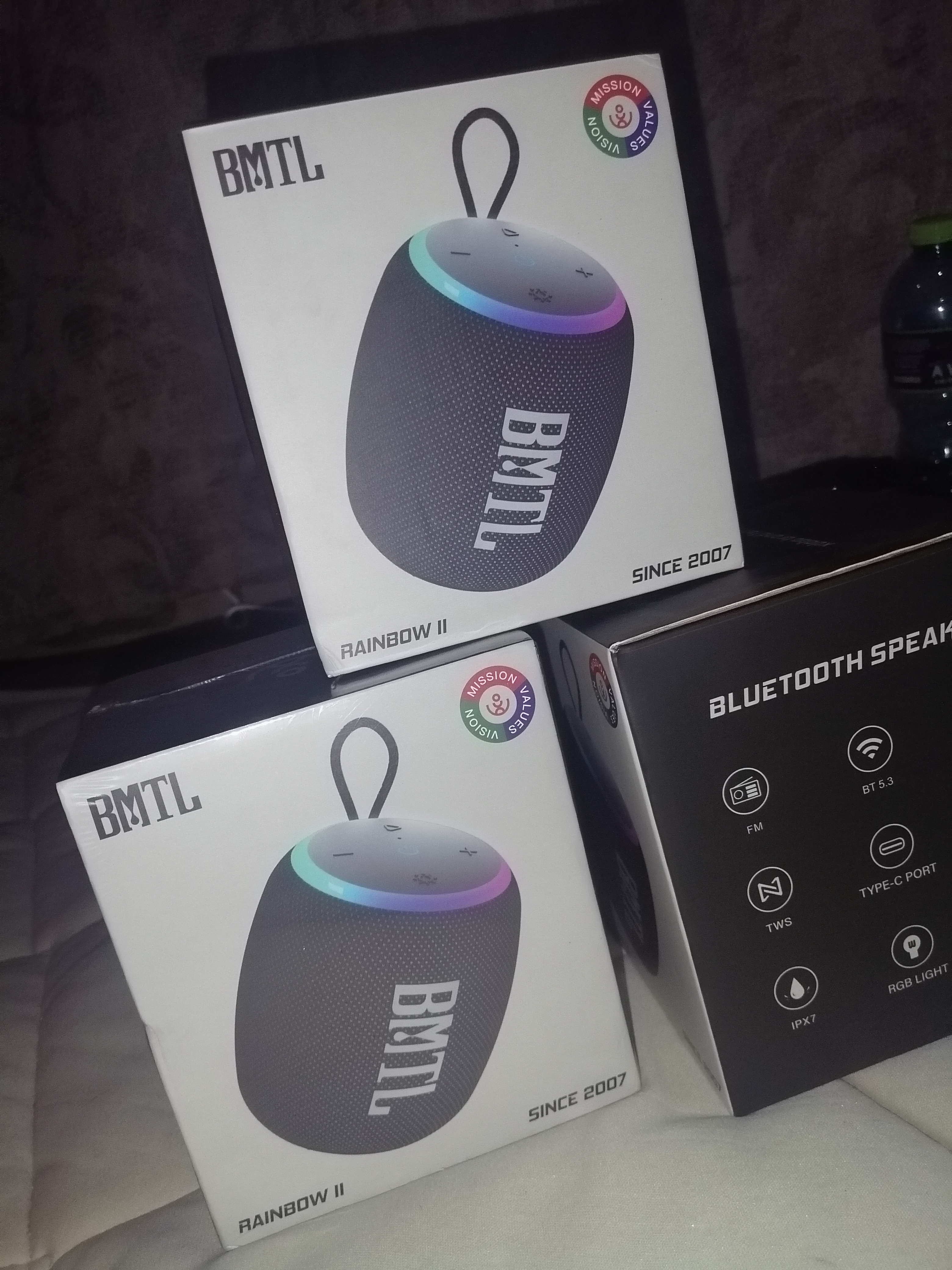 BMTL Rainbow II Portable Bluetooth Speaker with RGB LED