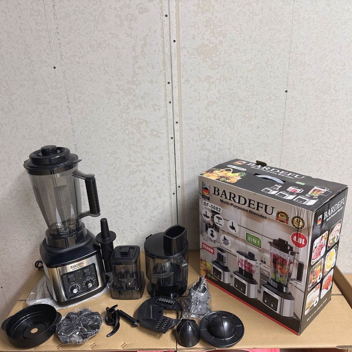 BARDEFU Multi-Purpose Blender 9500W 4.0L BF-5082 8in1