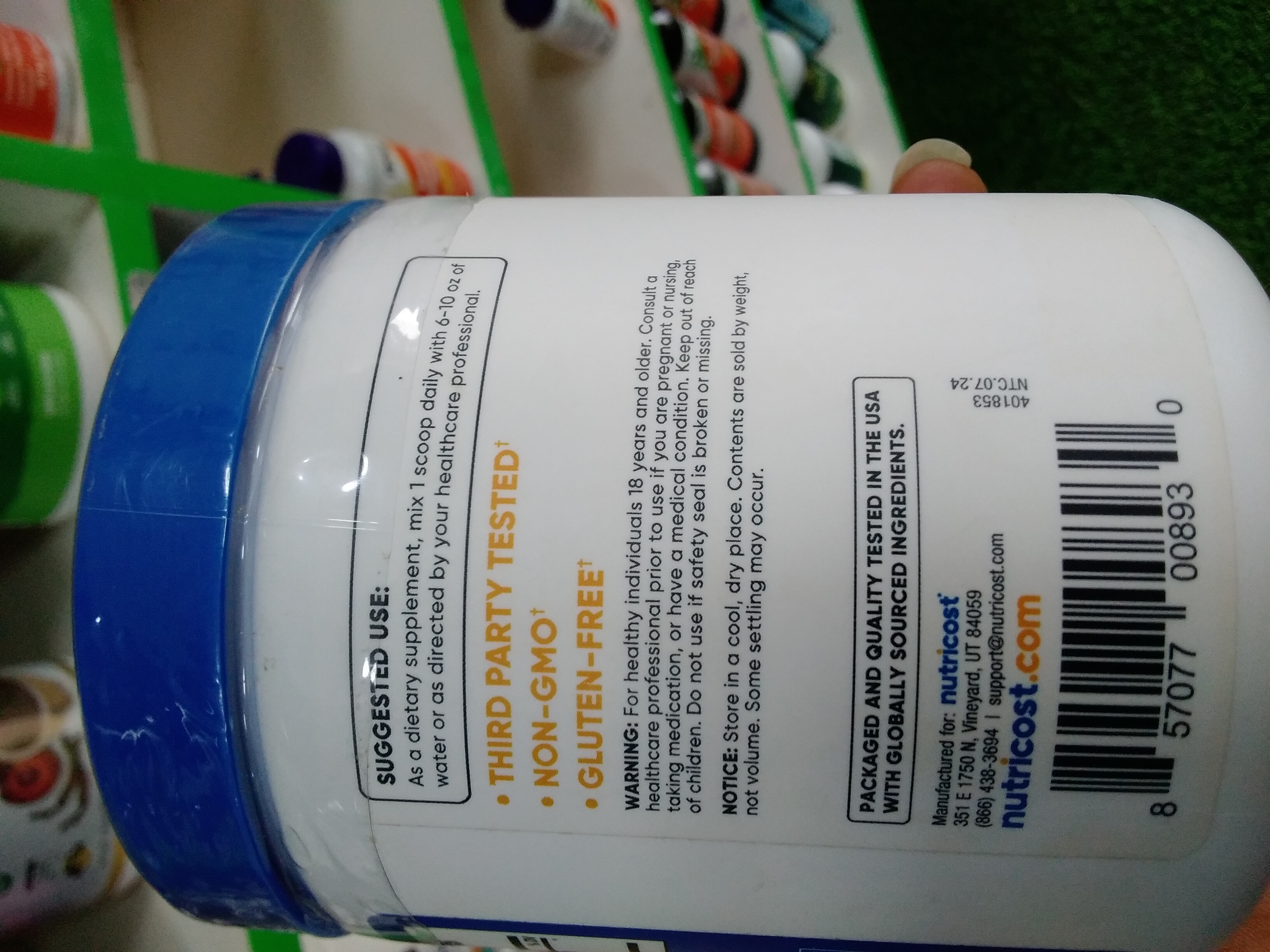 Nutricost Bilberry 1200mg Unflavored 250g Supplement